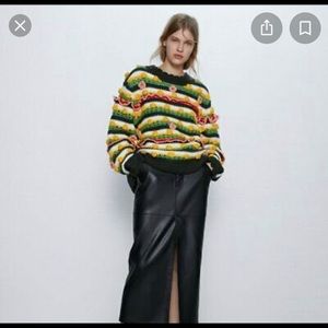 NWT Zara LIMITED EDITION EMBELLISHED SWEATER